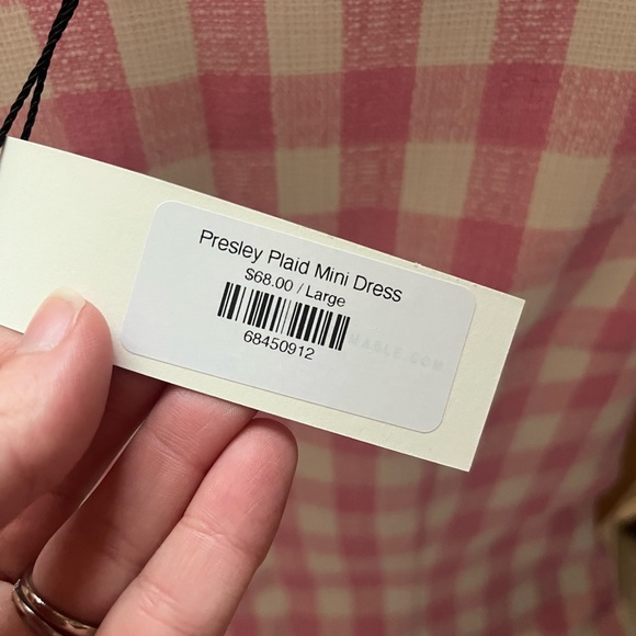 Entro Pink Gingham Mini Dress - Picture 4 of 5